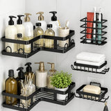 Multipurpose 5PCS Shower Caddy Shelf Set – No-Drill Bathroom Wall Organizer