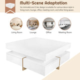 Elegant 2.5ft² Glass Top Coffee Table