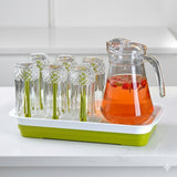 CLASSIC GLASS WATER JUG SET – 1.2L JUG & 6 GLASSES