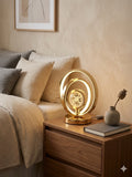 Luxury Round Decorative Table Lamp – Creative Night Light for Bedroom, Living Room & Study