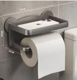 Punch-Free Toilet Tissue Holder – No-Drill, Neat & Convenient
