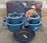 13PC UCCLIFE COOKWARE SET – BLUE | KITCHEN COOKING SET