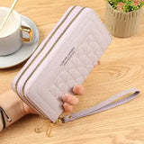 Ladies Large Capacity Wallet – PU Leather Multi-Phone & Card Holder Clutch