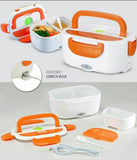 Electric Lunch Box with Plastic Liner – Portable Food Warmer