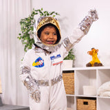 Kids Astronaut Costume 3–12 Years – Space Suit Cosplay Set with Cap, Gloves & Name Tag