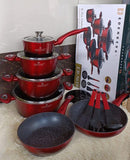 Edenberg Premium 12-Piece Cookware Set – Durable Non-Stick Cooking Pots & Pans