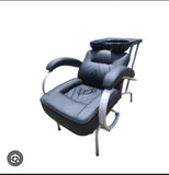 Executive Barber Chair with Sink – Black