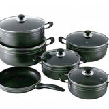 TC 14-Piece Heavy Non-Stick Sufuria Pot & Pan Set