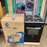 Euroken Standing Cooker – 3 Gas Burners + 1 Electric Oven | 50×55 cm