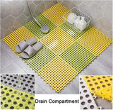Interlocking Anti-Slip Bathroom & Balcony Floor Mats – 30 × 30cm