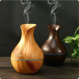 Wooden Ultrasonic Humidifier – 130ml | Compact & Elegant