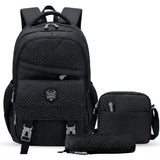 3-in-1 Chevron Pattern School & Casual Bag Set