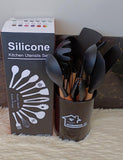 12-Piece Silicone Cooking Spoons Set – Non-Stick, Heat-Resistant Kitchen Utensils