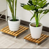 25×25cm Plant Roller Base Stand – Movable Flower Pot Trolley