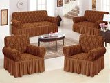 Jacquard Seat Covers – Flexible & Stylish 7-Seater Couch Covers .