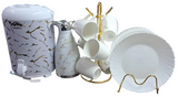 White Breakfast Set – 14 Piece Tea & Breakfast Serving Set