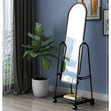 Frameless Dressing Mirror with Wheels – Elegant & Easy to Move
