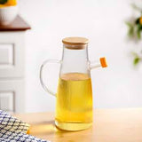 1L High-Quality Glass Oil Pot – Kitchen Oil Dispenser with Pouring Spout