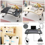 Folding Breakfast/Study Table – Laptop Desk for Bed & Work