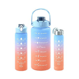3-IN-1 MOTIVATIONAL WATER BOTTLE – REUSABLE SPORTS & FITNESS BOTTLE