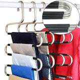 Space-Saving Heavy Stainless Steel Trouser Organizer – Multi-Purpose Hanger