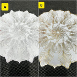 Flowered Table Mats 6-Piece Set – Decorative Dining Table Placemats