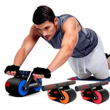 Fitness Ab Roller Coaster Wheel – Double-Wheeled Core Trainer.
