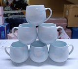Pot-Like Ceramic Mug Set – 6 Cups