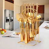 24PCS Stainless Steel Cutlery Set – Elegant Dining Essentials
