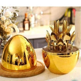 Gold Egg‑Shaped Knife – Stylish & Functional.