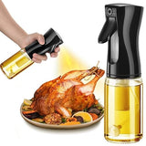 200ml Glass Oil Spray Bottle – Refillable & Elegant.