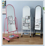 Frameless Dressing Mirror with Wheels – Elegant & Easy to Move