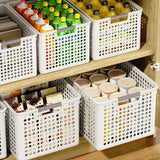 Multi-Purpose Plastic Storage Box Organizer – Kitchen, Wardrobe & Desktop Storage Basket