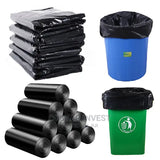50PCS Large Black Garbage Bags – Heavy-Duty Waste Disposal Bags