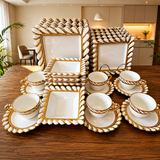 30-Piece High-Quality Dinner Set – Elegant Complete Tableware Set for Family Dining & Entertaining