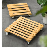 25×25cm Plant Roller Base Stand – Movable Flower Pot Trolley