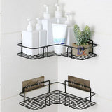 Bathroom/Kitchen Corner Shelf – Wall-Mounted Adhesive Storage Rack