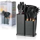 19-Piece Cooking Utensil & Silicone Knife Spoon Set – All-in-One Kitchen Starter Kit