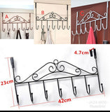 Over-the-Door Hanger – 7 Hooks | Metallic