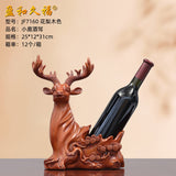 Deer Head Decorative Sculpture Wine Rack – Modern Resin Décor.