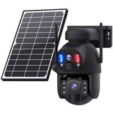 Dual Lens Solar Triple Screens 4G PTZ 360° CCTV Camera