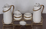 Acar JC7923 7-Piece Ceramic Golden Set – Premium Kitchen Storage Collection
