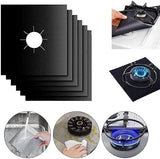 4-in-1 Gas Cooker Protective Liners – Reusable Stove Top Cover Mats 4pcs, 27×27cm
