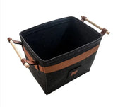 Stylish Storage Basket with Handles 44×39×31cm – Clothes, Towel & Blanket Organizer