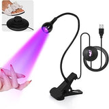 Portable UV USB Nail Polish Lamp – Flexible Clip-On Gel Polish Dryer for Manicure & Pedicure