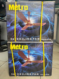 36" Ceiling Fan – 3 Blade Design