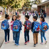 2-in-1 Cartoon-Themed School Backpack Set with Pencil Pouch
