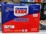 Chloride Battery N70 POWERLAST