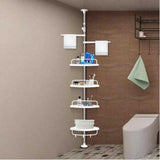 4-Tier Adjustable Telescopic Multi-Corner Shelf Organiser