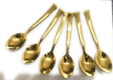 6-Piece Gold Table Spoon Set – Elegant & Durable